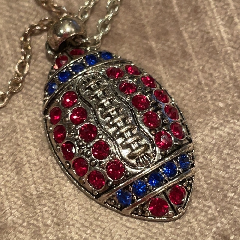 Football Rhinestone Necklace